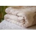 Стеганое одеяло из овечьей шерсти, плотность стандарт, кофейное, размер 200*220