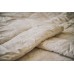 Стеганое одеяло из овечьей шерсти, плотность стандарт, молочное, размер 200*220