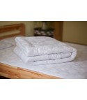 Стеганое одеяло из овечьей шерсти, особо теплое, чехол из сатина, белое, размер 170*205