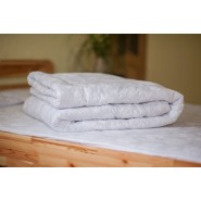 Стеганое одеяло из овечьей шерсти, особо теплое, белое, чехол из сатина, размер 200*220